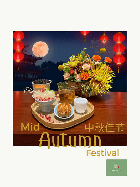 YVS Flower Studio Mid Autumn Festival Floral Arrangement & tea 
