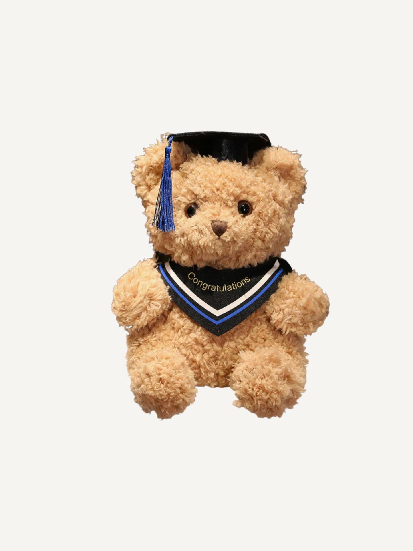 Graduation Bear with Handmade Flowers Bouquet