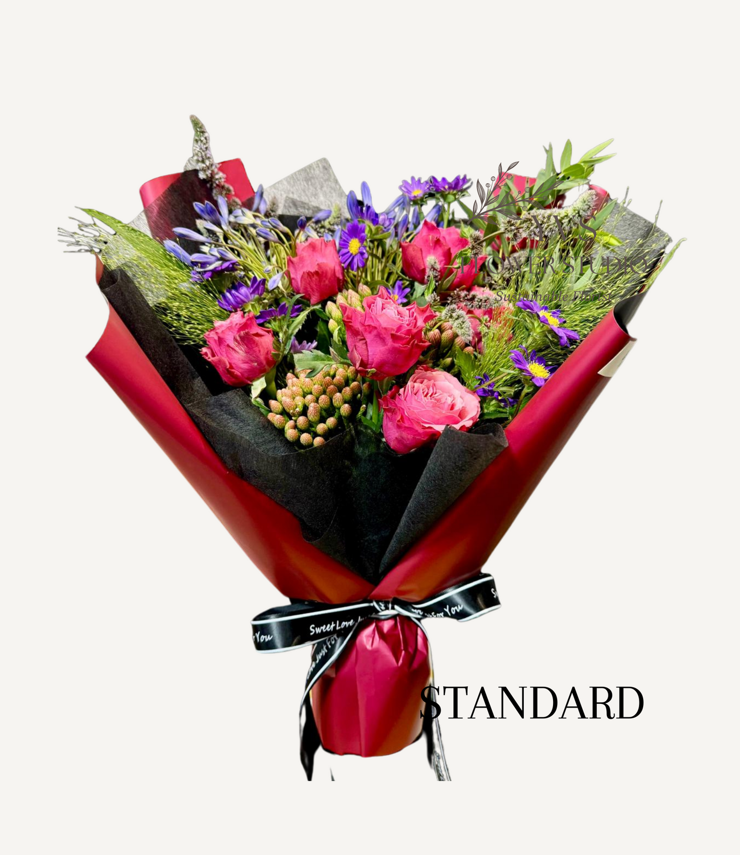 Serenade of Love Fresh Roses Bouquet