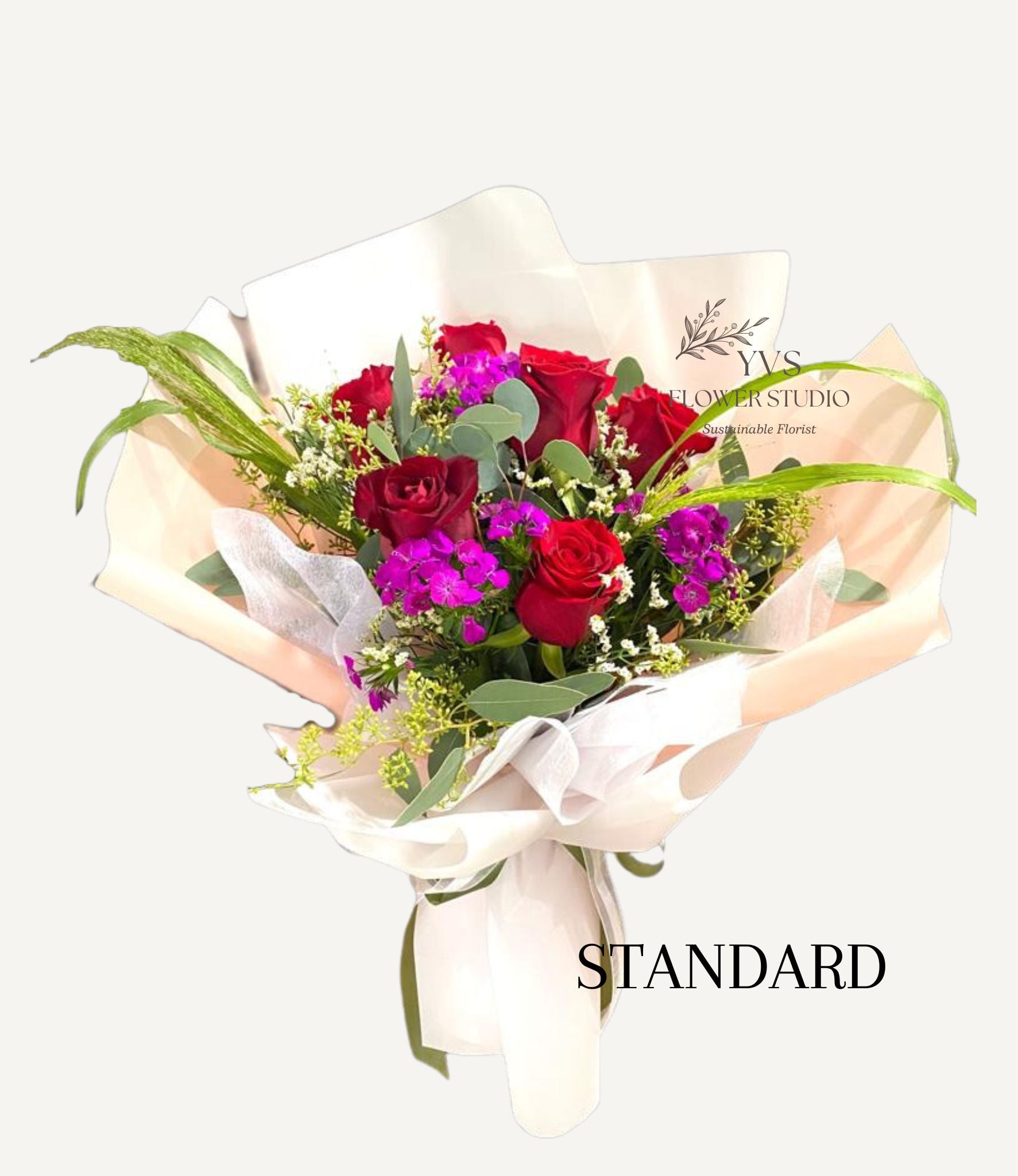 Standard roses bouquet with florist's choice fillers