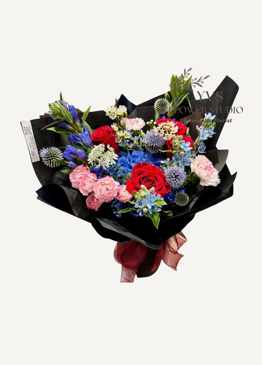 Valentine's Day Omakase vibrant bouquet