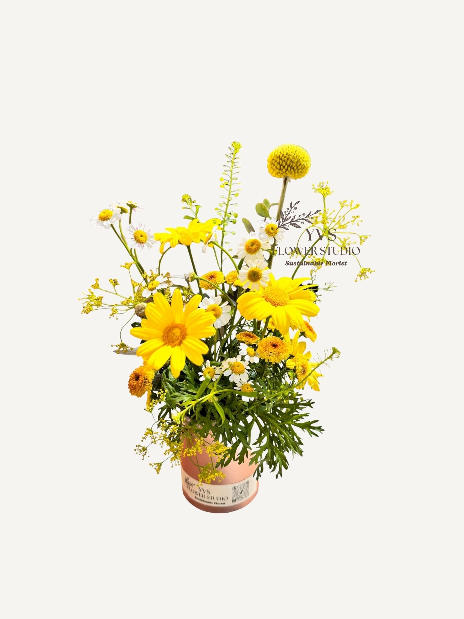 Omakase cheerful yellow flowers petite bloom box